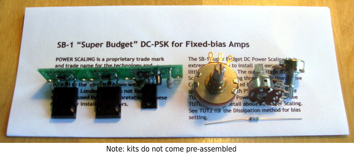 SB-1 - Super Budget Power Scaling Kit for Fixed-Bias Amps
